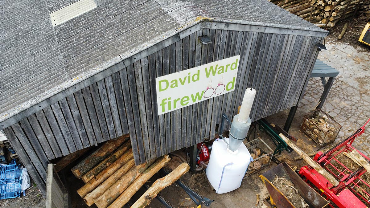 Aerial shot of David Wards Lumberyard 1